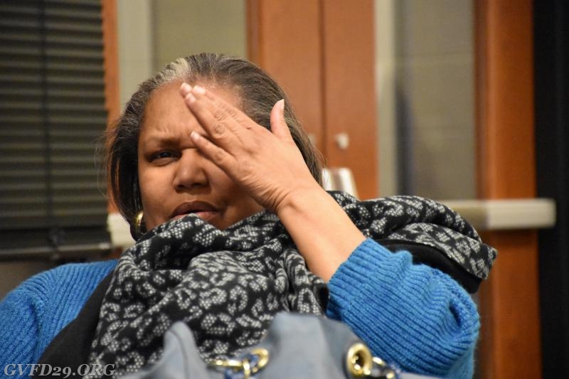 Ms. Gina Hamilton tried to hide!
