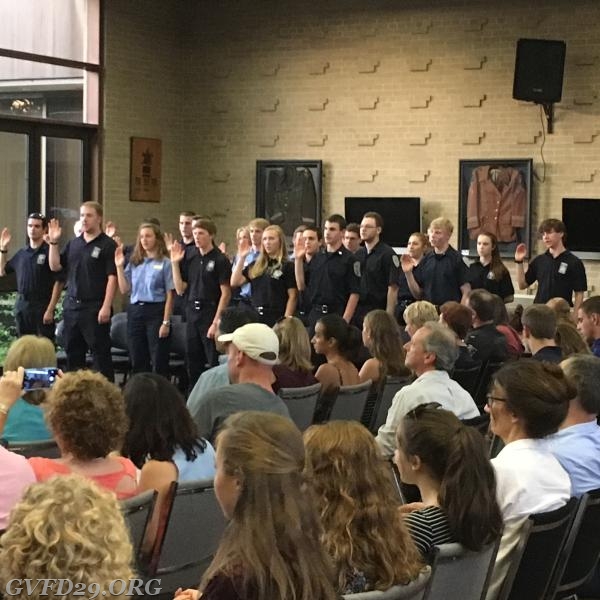 EMT class 133 being sworn in