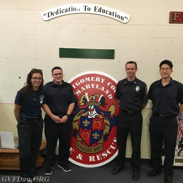 Friday night crew attending EMT class graduation to support one if their own